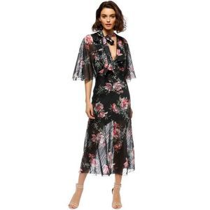 La Maison Talulah Belonging Black Floral Dress